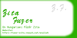 zita fuzer business card